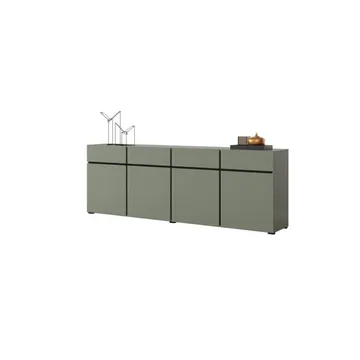 Skjenk Cross 4 dører med 4 skuffer - Grønn - Svart - Oppbevaring - Oppbevaringsmøbler - Sideboard & skjenker