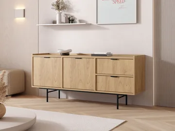 skjenk Edison Hickory-eik - Hickory-eik - Oppbevaring - Oppbevaringsmøbler - Sideboard & skjenker