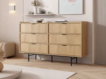 skjenk Edison Hickory-eik - Hickory-eik - Oppbevaring - Oppbevaringsmøbler - Kommode