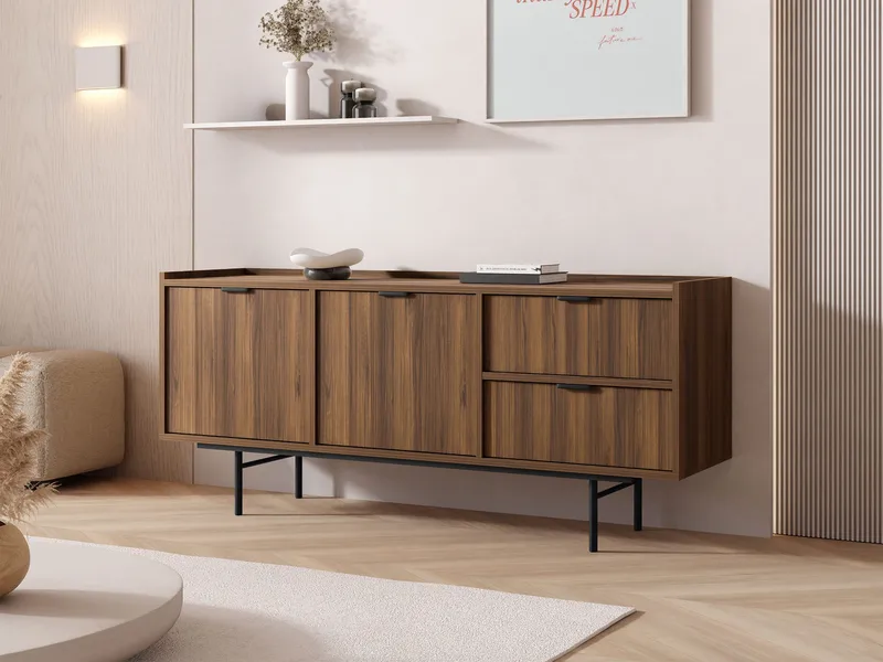 skjenk Edison Valnøtt - Valnøtt - Oppbevaring - Oppbevaringsmøbler - Sideboard & skjenker