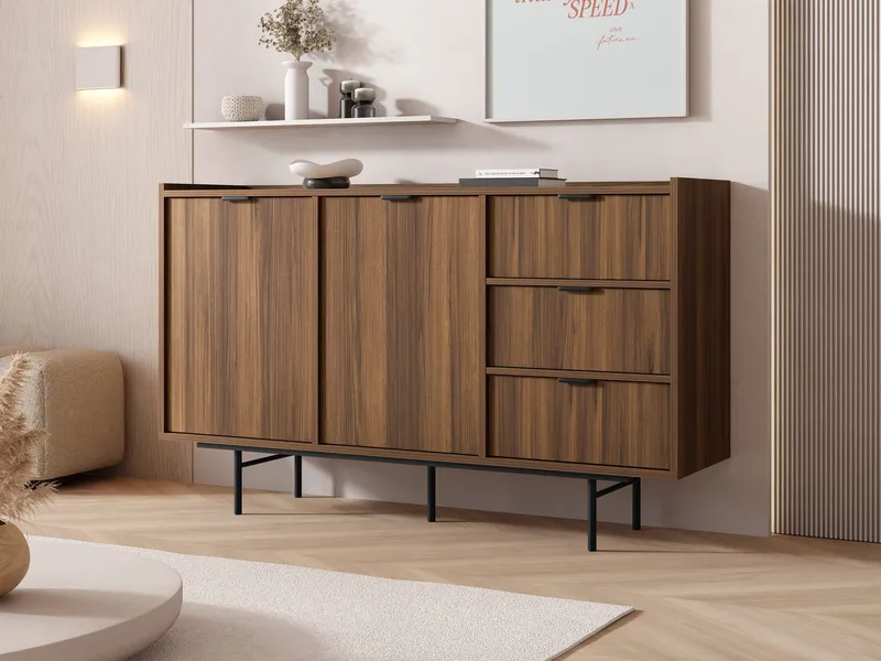 skjenk Edison Valnøtt - Valnøtt - Oppbevaring - Oppbevaringsmøbler - Sideboard & skjenker