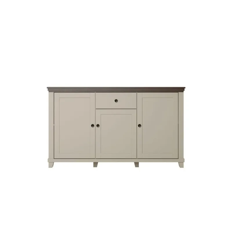 Skjenk Evora 3 dører 1 skuff - Lys Beige - Oppbevaring - Oppbevaringsmøbler - Sideboard & skjenker