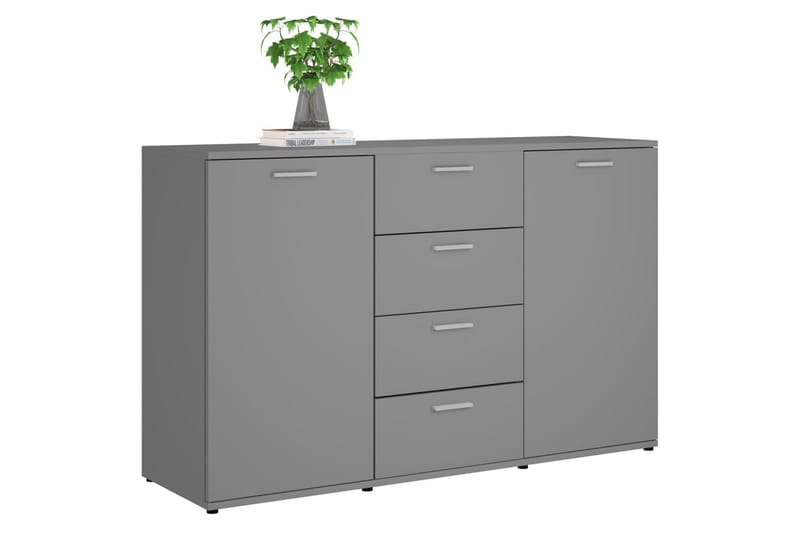 Skjenk grå 120x35,5x75 cm sponplate - Grå - Sideboard & skjenker