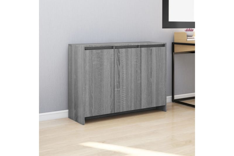 Skjenk grå sonoma eik 102x33x75 cm sponplate - Grå - Oppbevaring - Oppbevaringsmøbler - Sideboard & skjenker