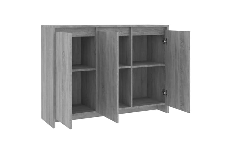Skjenk grå sonoma eik 102x33x75 cm sponplate - Grå - Oppbevaring - Oppbevaringsmøbler - Sideboard & skjenker