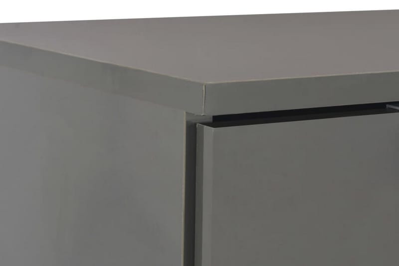 Skjenk høyglans grå 71x35x76 cm sponplate - Grå - Sideboard & skjenker