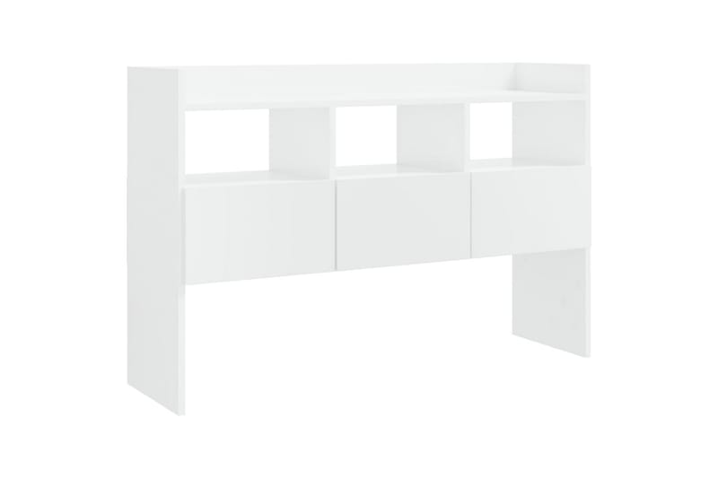 Skjenk høyglans hvit 105x30x70 cm sponplate - Hvit - Oppbevaring - Oppbevaringsmøbler - Sideboard & skjenker