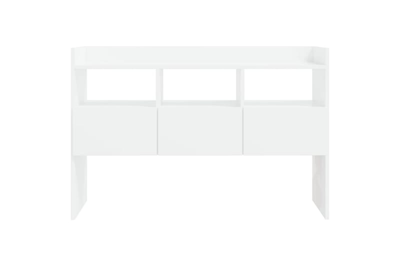 Skjenk høyglans hvit 105x30x70 cm sponplate - Hvit - Sideboard & skjenker