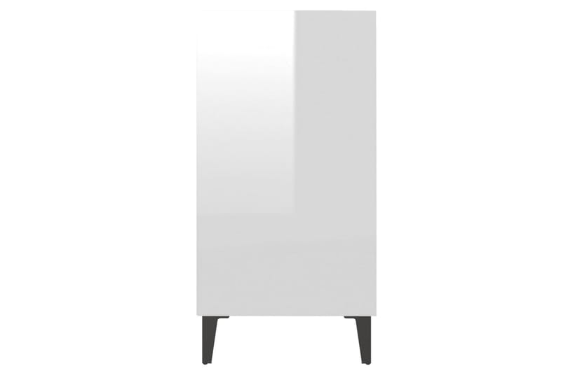 Skjenk høyglans hvit 57x35x70 cm sponplate - Hvit - Sideboard & skjenker