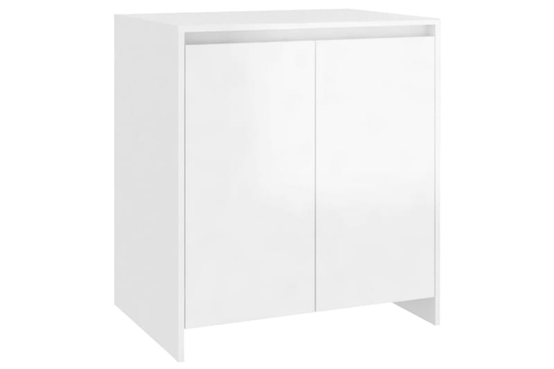 Skjenk høyglans hvit 70x40x73,5 cm sponplate - Hvit - Sideboard & skjenker
