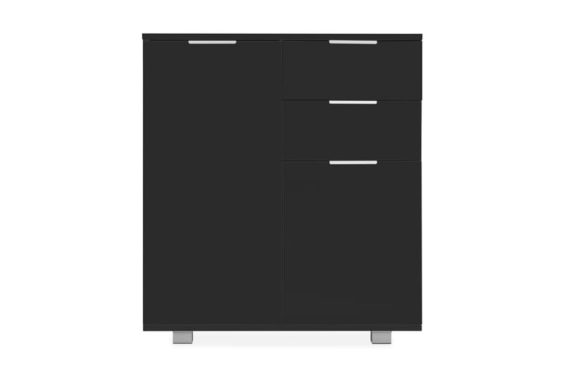Skjenk høyglans svart 71x35x76 cm sponplate - Svart - Sideboard & skjenker