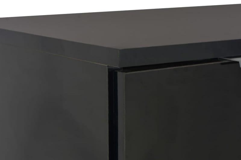 Skjenk høyglans svart 71x35x76 cm sponplate - Svart - Sideboard & skjenker