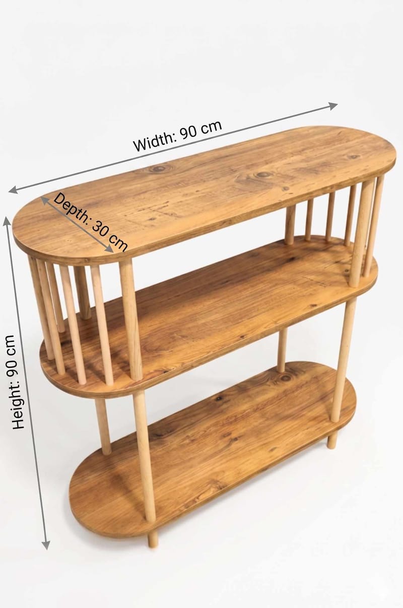 Skjenk Hanah Home Peka Slim (90 x 90 x 30 cm) Furu - Furu - Oppbevaring - Oppbevaringsmøbler - Sideboard & skjenker