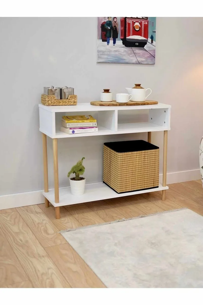 Skjenk Hanah Home Peka Sideboard (90 x 75 x 30 cm) Hvit - Hvit - Oppbevaring - Oppbevaringsmøbler - Sideboard & skjenker