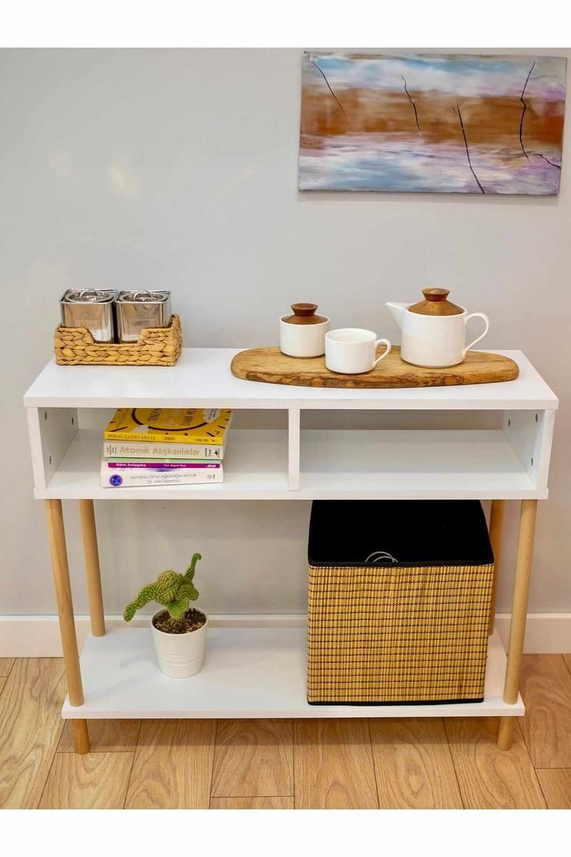 Skjenk Hanah Home Peka Sideboard (90 x 75 x 30 cm) Hvit - Hvit - Oppbevaring - Oppbevaringsmøbler - Sideboard & skjenker