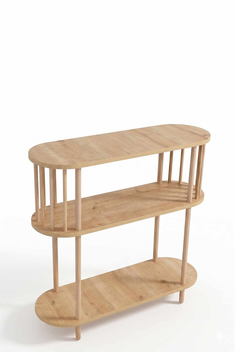 Skjenk Hanah Home Peka Slim (90 x 90 x 30 cm) Sapphire Oak, Sapphire Oak