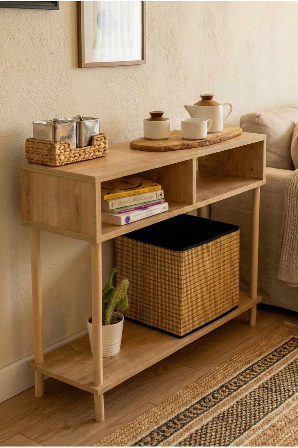 Skjenk Hanah Home Peka Sideboard (90 x 75 x 30 cm) Sapphire Oak - Sapphire Oak