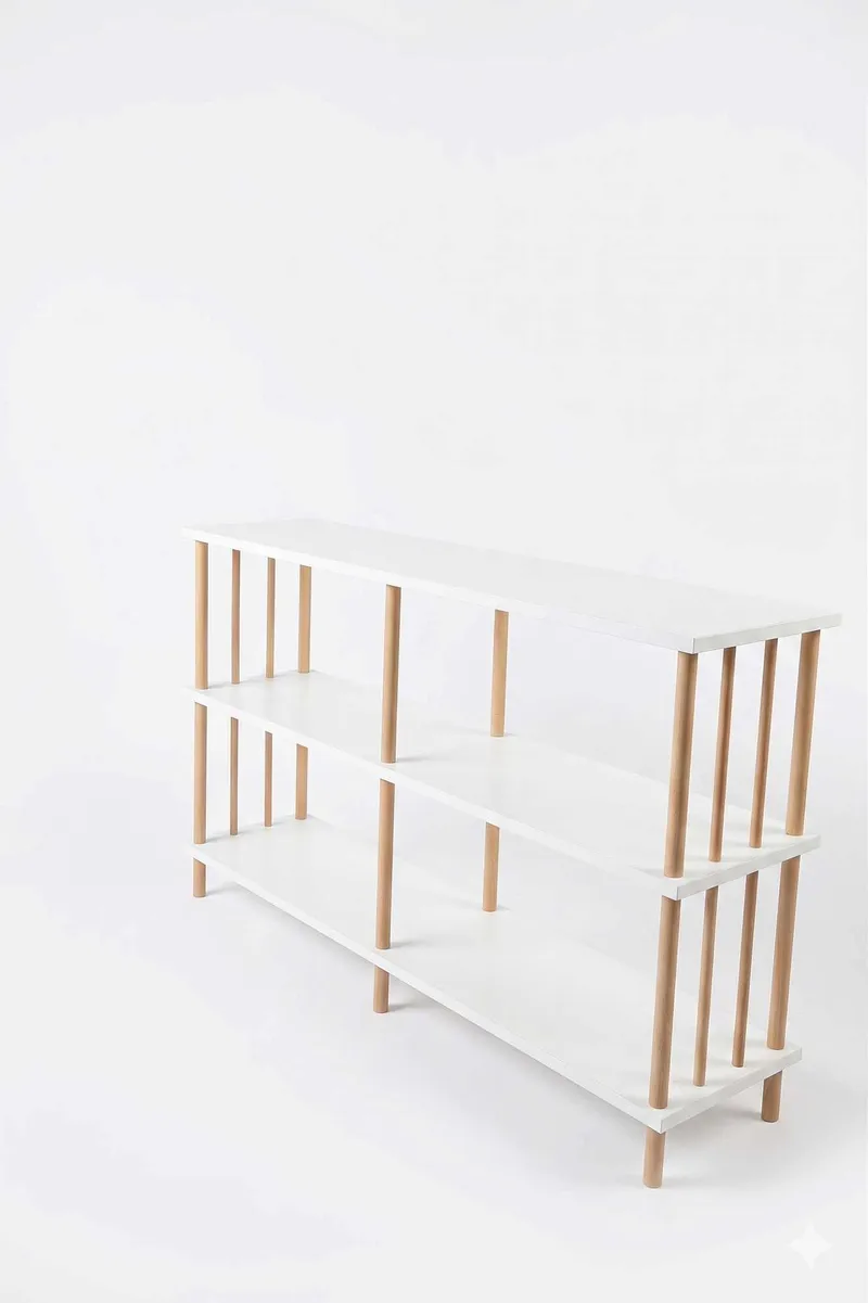 Skjenk Hanah Home Peka Wide (120 x 73 x 30 cm) Hvit, Hvit