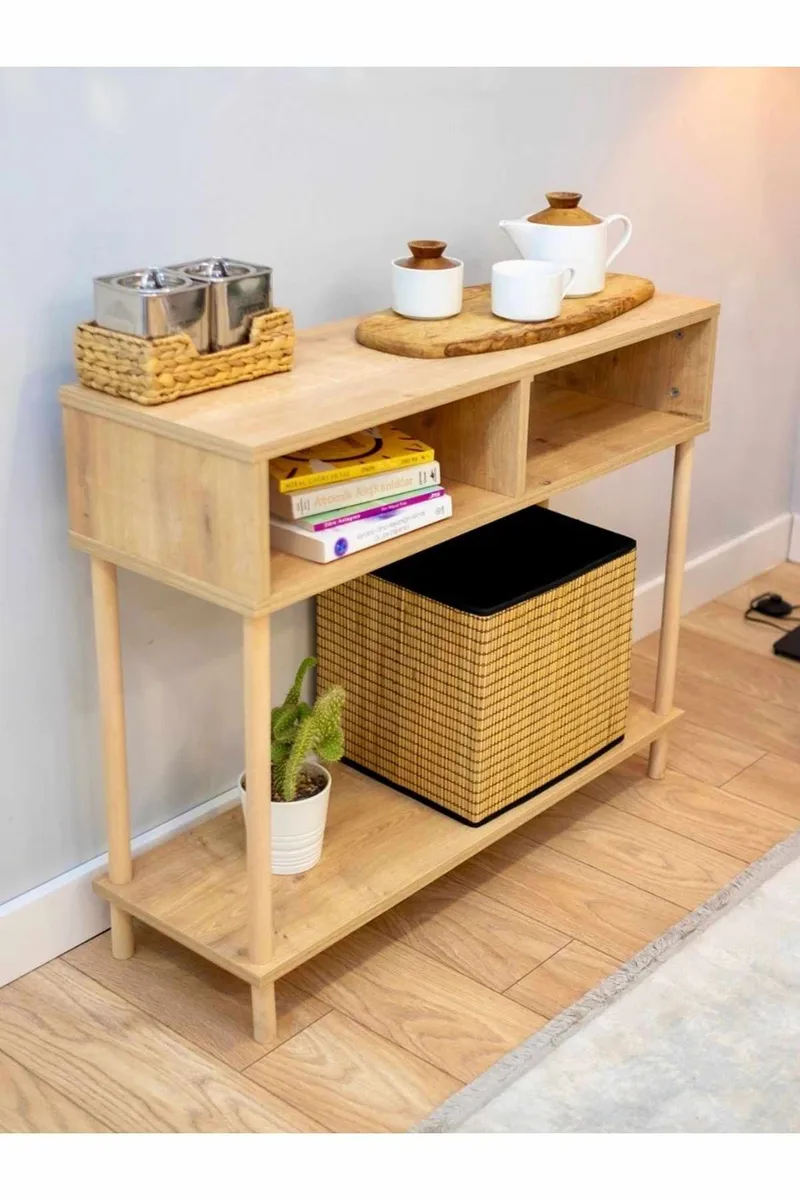 Skjenk Hanah Home Peka Sideboard (90 x 75 x 30 cm) Sapphire Oak - Sapphire Oak - Oppbevaring - Oppbevaringsmøbler - Sideboard & skjenker