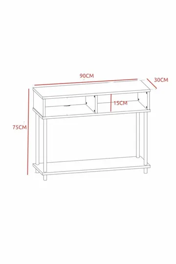 Skjenk Hanah Home Peka Sideboard (90 x 75 x 30 cm) Sapphire Oak - Sapphire Oak - Oppbevaring - Oppbevaringsmøbler - Sideboard & skjenker