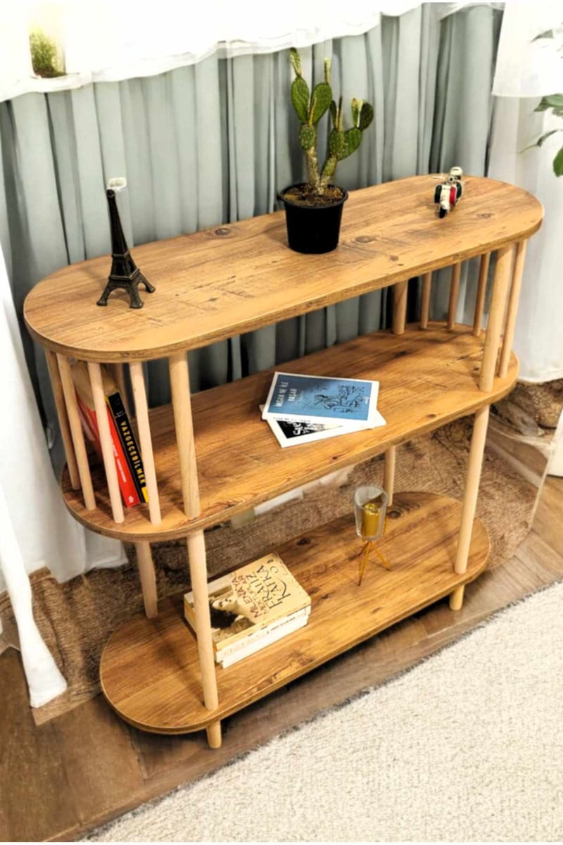 Skjenk Hanah Home Peka Slim (90 x 90 x 30 cm) Furu - Furu - Oppbevaring - Oppbevaringsmøbler - Sideboard & skjenker