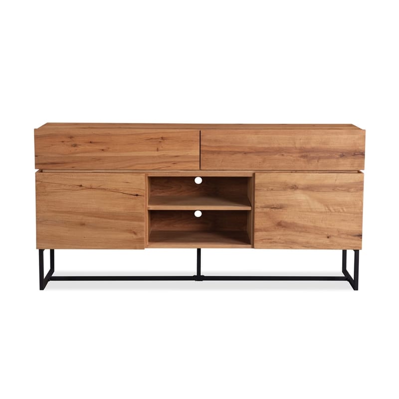 Skjenk HOME4YOU Byron 160x41x80 cm eik - eik - Oppbevaring - Oppbevaringsmøbler - Sideboard & skjenker