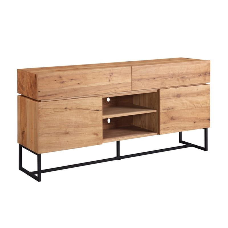 Skjenk HOME4YOU Byron 160x41x80 cm eik - eik - Oppbevaring - Oppbevaringsmøbler - Sideboard & skjenker