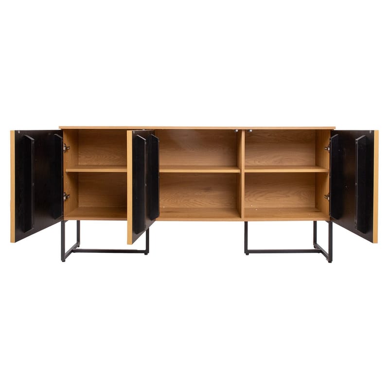 Skjenk HOME4YOU Hampton 160x40x80 cm Melamin med eikebark - eikebark - Oppbevaring - Oppbevaringsmøbler - Sideboard & skjenker