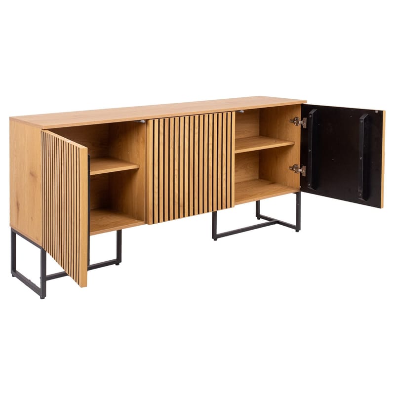 Skjenk HOME4YOU Hampton 160x40x80 cm Melamin med eikebark - eikebark - Oppbevaring - Oppbevaringsmøbler - Sideboard & skjenker