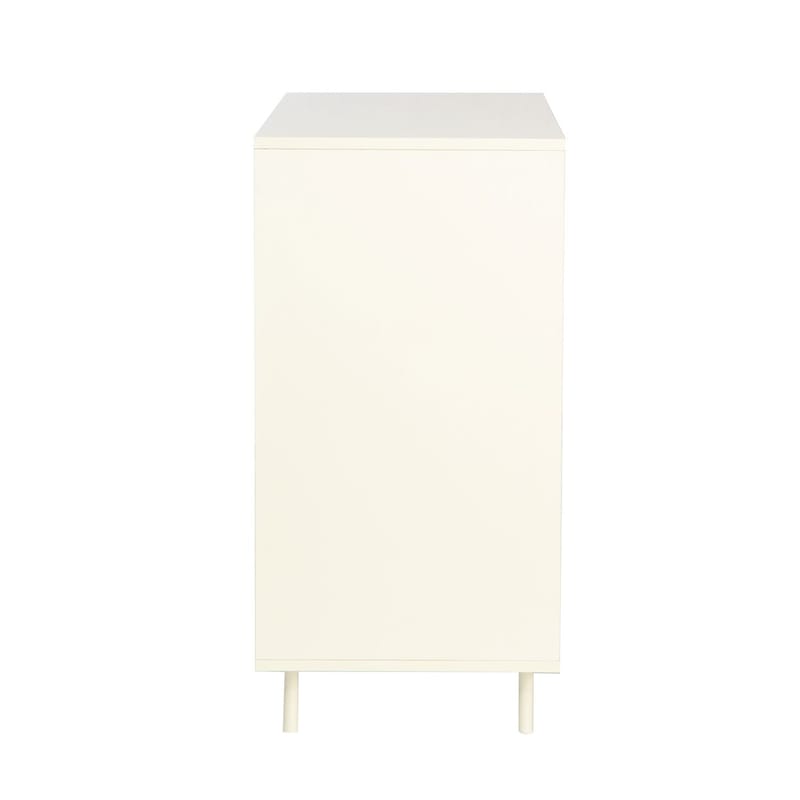 Skjenk HOME4YOU Herta 80x40x80 cm - hvit/lyst tre - Oppbevaring - Oppbevaringsmøbler - Sideboard & skjenker