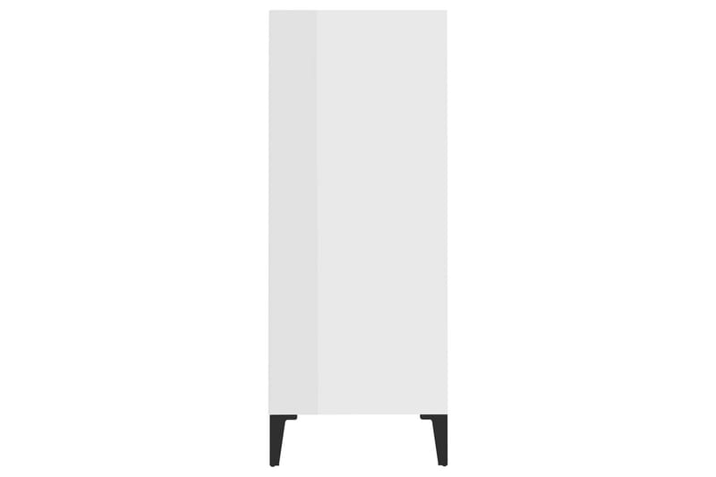 Skjenk höyglans hvit 57x35x90 cm sponplate - Hvit - Sideboard & skjenker