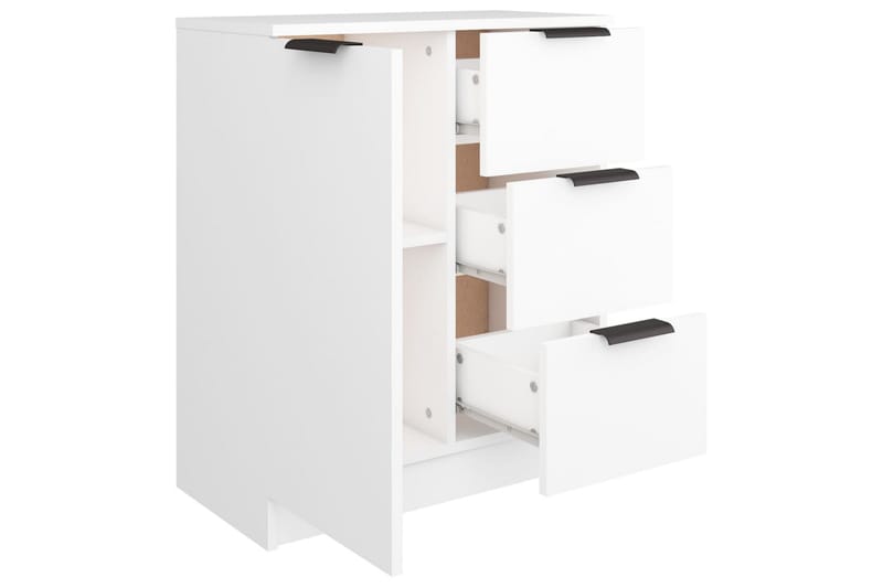 Skjenk hvit 60x30x70 cm konstruert tre - Hvit - Sideboard & skjenker