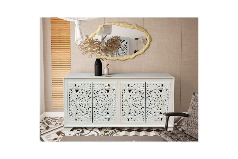 Skjenk Kalita Hvit - Hvit - Oppbevaring - Oppbevaringsmøbler - Sideboard & skjenker