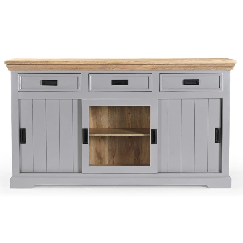 Skjenk Loft24 Alpinist - Grå og naturtre - Oppbevaring - Oppbevaringsmøbler - Sideboard & skjenker