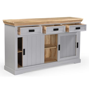 Skjenk Loft24 Alpinist - Grå og naturtre - Oppbevaring - Oppbevaringsmøbler - Sideboard & skjenker