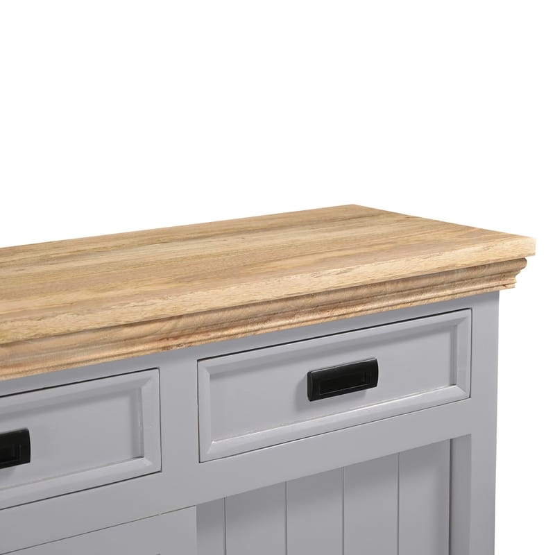 Skjenk Loft24 Alpinist - Grå og naturtre - Oppbevaring - Oppbevaringsmøbler - Sideboard & skjenker