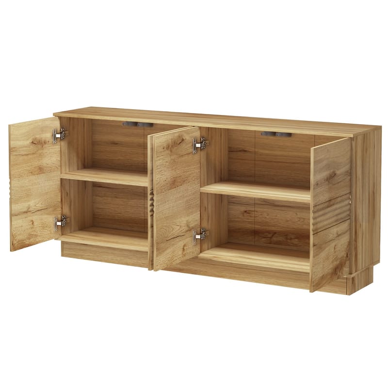 Skjenk Loft24 Toro Wotan-eik - Wotan-eik - Oppbevaring - Oppbevaringsmøbler - Sideboard & skjenker