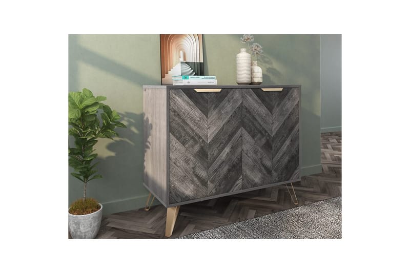 Skjenk Mørkt tre 90x40x75 cm - 90x40x75 cm - Oppbevaring - Oppbevaringsmøbler - Sideboard & skjenker