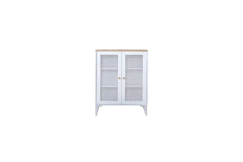 Skjenk Mjudi Hvit / Eik, Hvit / Eik