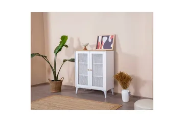 Skjenk Mjudi Hvit / Eik - Hvit / Eik - Oppbevaring - Oppbevaringsmøbler - Sideboard & skjenker