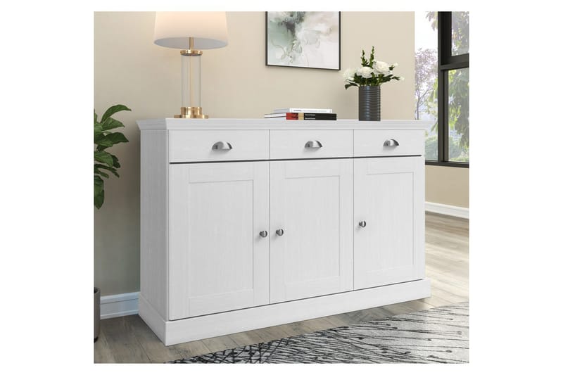 Skjenk Motala Hvit - Hvit - Oppbevaring - Oppbevaringsmøbler - Sideboard & skjenker