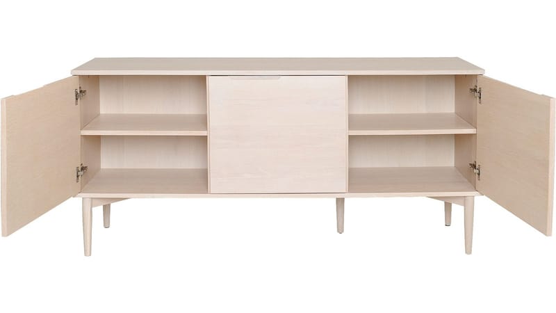 Skjenk Nordal 3 Dører - brunlakkert eikefiner - Oppbevaring - Oppbevaringsmøbler - Sideboard & skjenker