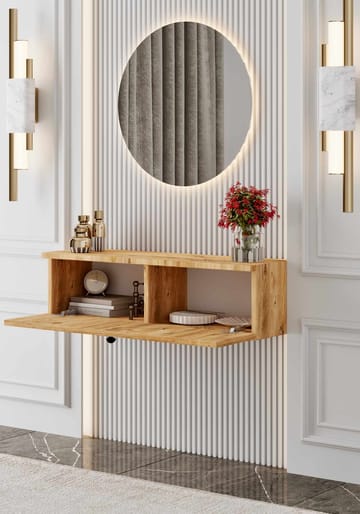 Skjenk Nordure Mimosa (90 x 26 x 22 cm) Atlantic Pine - Atlantic Pine - Oppbevaring - Oppbevaringsmøbler - Sideboard & skjenker