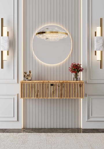 Skjenk Nordure Mimosa (90 x 26 x 22 cm) Atlantic Pine - Atlantic Pine - Oppbevaring - Oppbevaringsmøbler - Sideboard & skjenker