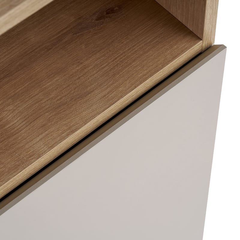 Skjenk Nordure Palmer (80 x 80 x 40 cm) Sandstein Safir Eik - Sandstein Safir Eik - Oppbevaring - Oppbevaringsmøbler - Sideboard & skjenker