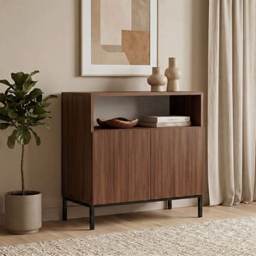 Skjenk Nordure Palmer (80 x 80 x 40 cm) Milano Valnøtt Svart - Milano valnøtt og svart - Oppbevaring - Oppbevaringsmøbler - Sideboard & skjenker