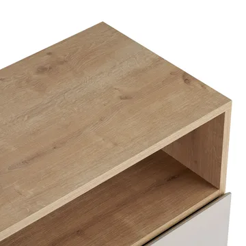 Skjenk Nordure Palmer (80 x 80 x 40 cm) Sandstein Safir Eik - Sandstein Safir Eik - Oppbevaring - Oppbevaringsmøbler - Sideboard & skjenker