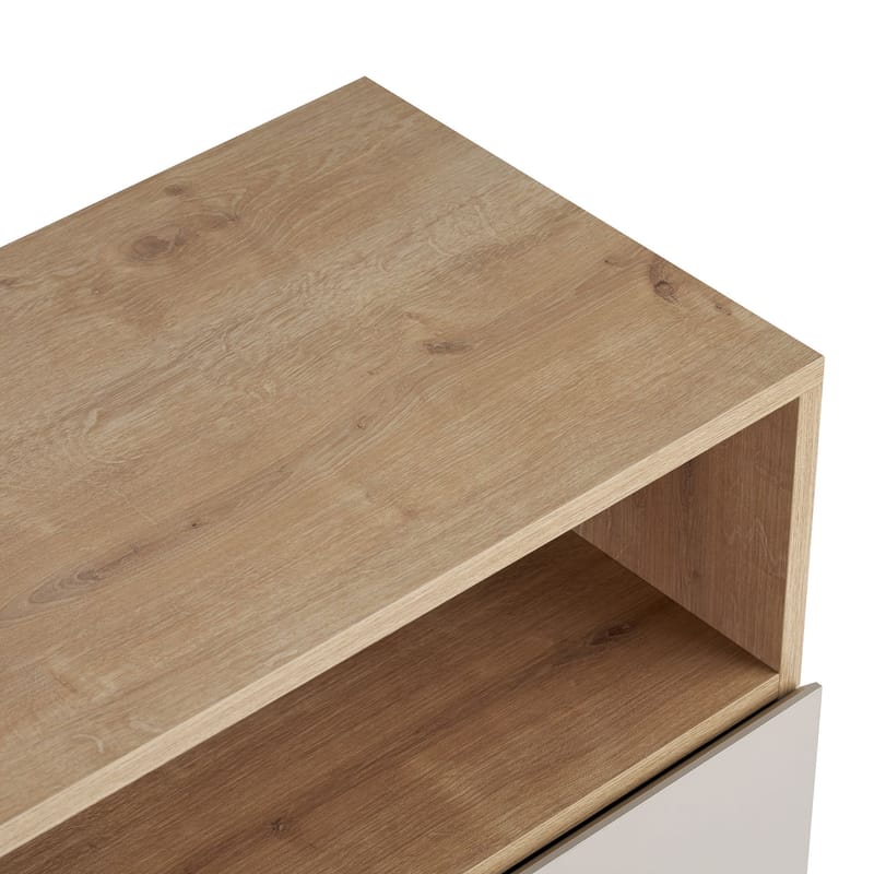 Skjenk Nordure Palmer (80 x 80 x 40 cm) Sandstein Safir Eik - Sandstein Safir Eik - Oppbevaring - Oppbevaringsmøbler - Sideboard & skjenker
