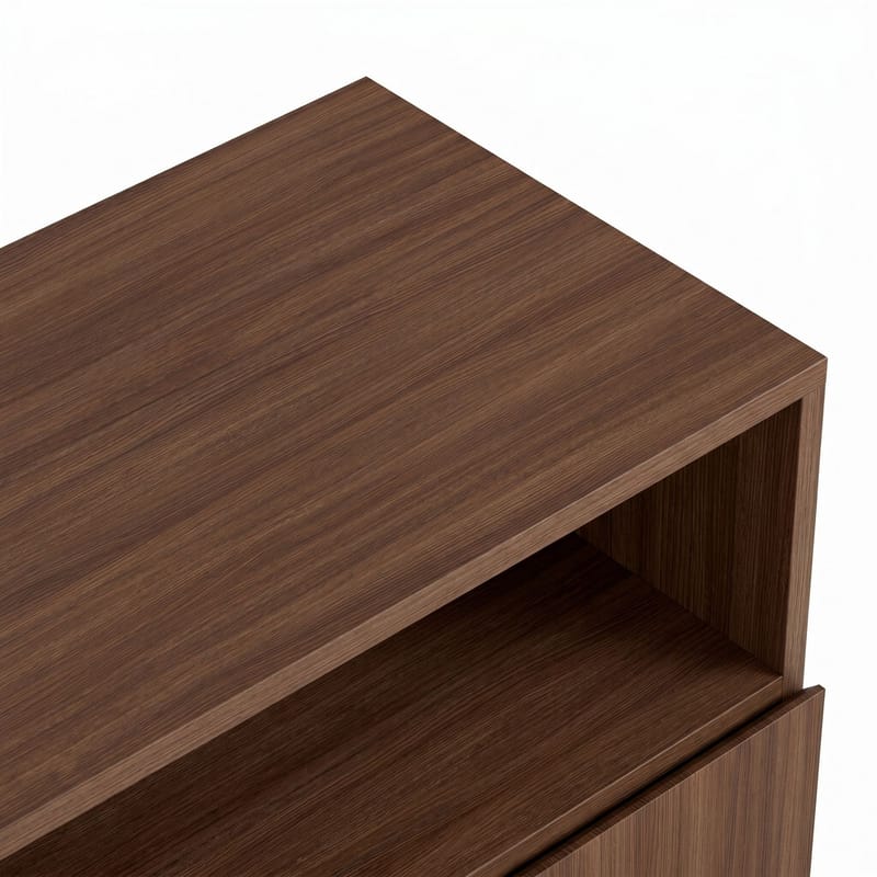 Skjenk Nordure Palmer (80 x 80 x 40 cm) Milano Valnøtt Svart - Milano valnøtt og svart - Oppbevaring - Oppbevaringsmøbler - Sideboard & skjenker