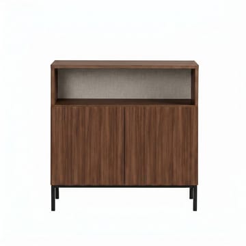 Skjenk Nordure Palmer (80 x 80 x 40 cm) Milano Valnøtt Svart - Milano valnøtt og svart - Oppbevaring - Oppbevaringsmøbler - Sideboard & skjenker